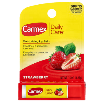 Бальзам для губ Carmex Strawberry, 4,25г carmex-strawberry-stick фото
